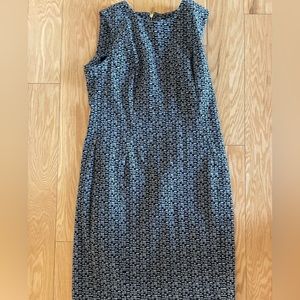 Calvin tapered print knee length dress